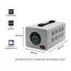Qoltec 50724 automaattinen jännitteenstabilisaattori AVR 2000VA