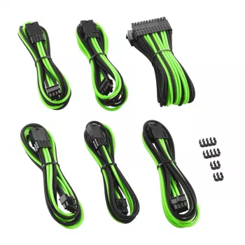 Sisäinen virtakaapeli CableMod CM-PCAB-BKIT-NKKLG-3PK-R musta vihreä