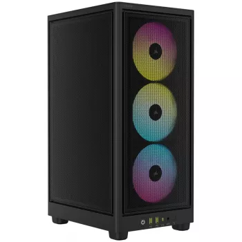 Corsair RGB AIRFLOW PC-kotelo 2000D musta Mini-ITX sisältää virtalähteen Ei SFX