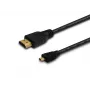 HDMI-kaapeli SAVIO CL-39 1 m — Type-A (uros) Type-D Micro (uros), HDMI 1.4, 4096x2160, ARC, Ethernet, kullatut kontaktit, musta