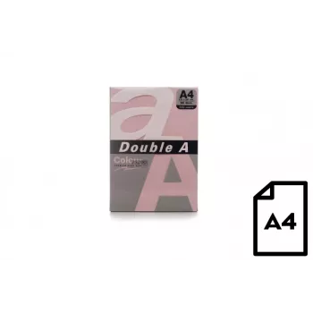 Värillinen paperi Double A, 80 g, A4, 500 arkkia, pinkki
