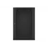 Seinäasennettava kaappi LANBERG WF01-6618-10B, 18U, 600×600×907 mm, musta, 60 kg