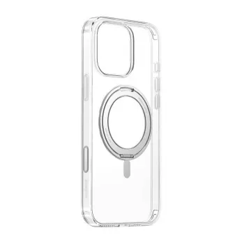 Magneettinen kotelo Baseus SkyRing 360° iPhone 16 Pro -puhelimeen – läpinäkyvä, magneettirengas 360°