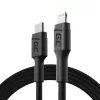 Green Cell PowerStream KABGC07 USB-C–Lightning-kaapeli, 1 m, PD, Apple MFi, musta