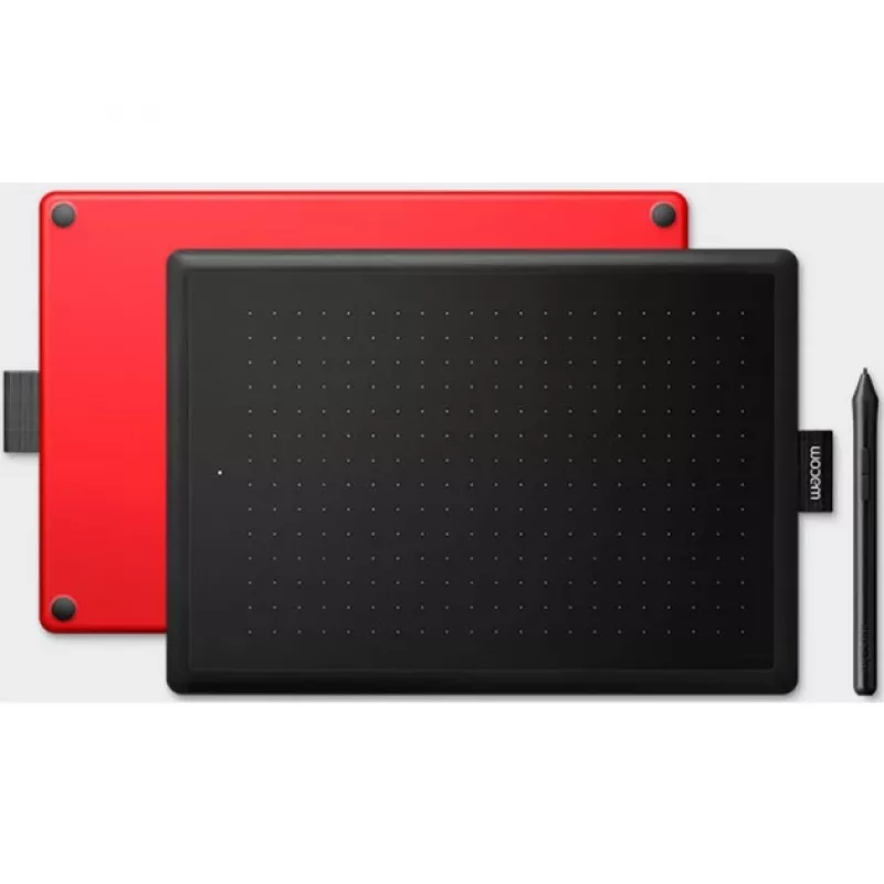 Wacom One by Medium piirustustabletti musta, punainen 2540 lpi 216 x 135 mm USB