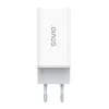 SAVIO LA-07 GaN 65W virtalähde, USB, QC4.0+, PD 3.0, valkoinen