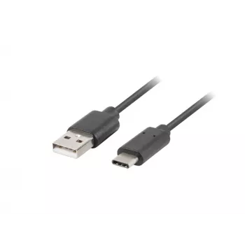 USB 2.0 -kaapeli LANBERG CA-USBO-20CU-0010-BK — USB A – USB C, 1 m, musta, 480 Mbit/s
