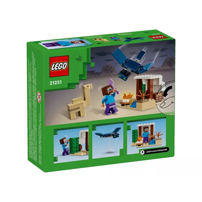 Lego Minecraft 21251 Steves aavikkoretki lelubiomi-rakennussarja