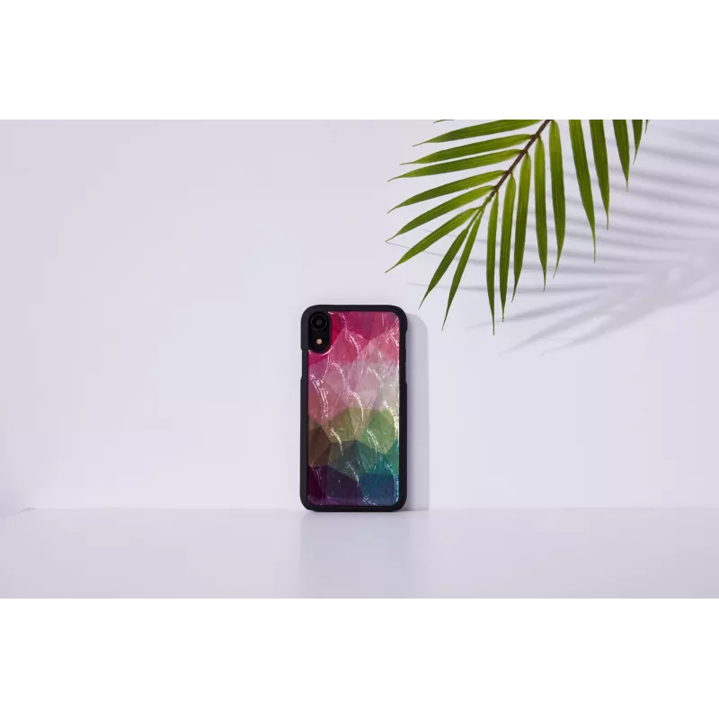 iKins älypuhelinkotelo iPhone XR — vesikukkakuvio, musta