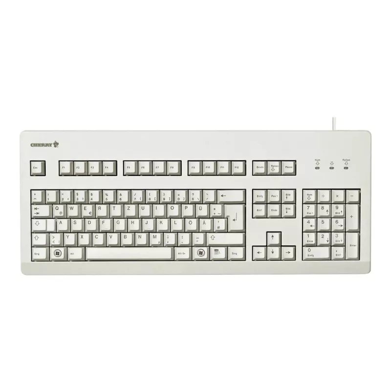 CHERRY G80-3000 näppäimistö yleisnäppäimistö USB QWERTZ saksa harmaa