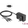 DeLOCK 41467 ulkoinen virtalähde 12V 3A 36W, DC 3,5x1,35/5,5x2,1/5,5x2,5 mm