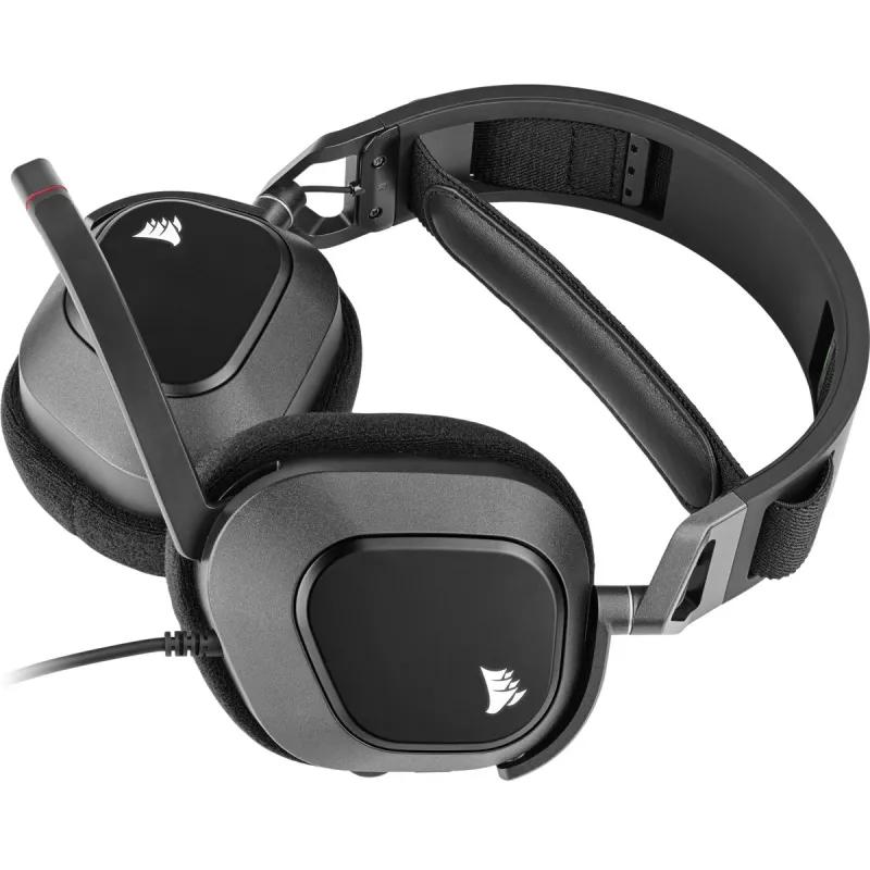 HS80 RGB USB-kuulokemikrofoni Carbon