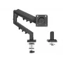 Näyttöteline TRACER Pivot Master TRAUCH47659 — korkeussäädettävä, kallistettava/käännettävä, VESA 100×100, enintään 9 kg, 13–32 inch näytöille, pöytäasennus, musta
