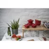 Staub Mini Cocotte pyöreä, 4 kpl - 200 ml, punainen