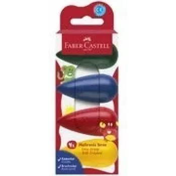 Kirjoitusliitu Faber-Castell 120408 sininen vihreä punainen keltainen 4 kpl