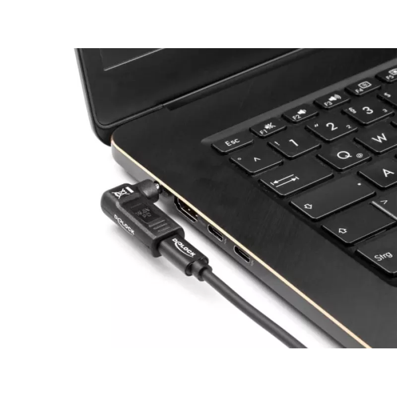 DeLOCK adapteri USB Type-C naaras - HP 4,8 x 1,7 mm uros 90° kulma