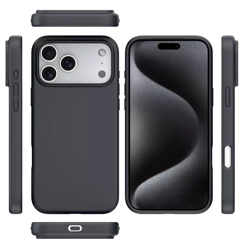 StyleShell SHOCK (musta, iPhone 17 Pro Max)
