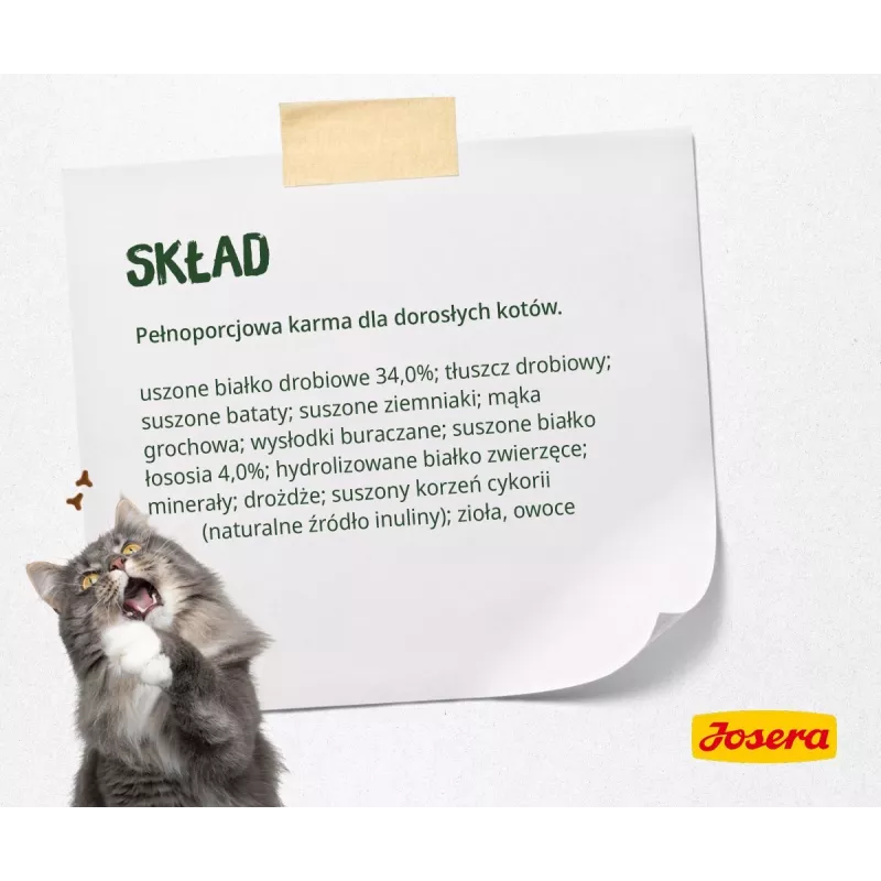 Kuivaruoka kissoille Josera NatureCat 10kg kala