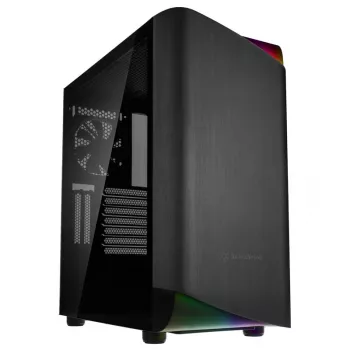 SilverStone Seta A1 Midi-Tower, Tempered Glass - musta