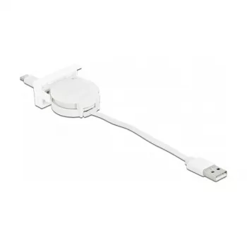 Kelautuva kaapeli DeLOCK Easy 45 USB 2.0 Type-A – Type-C 0,62 m