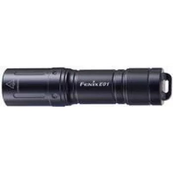 Käsitaskulamppu Fenix E01 V2.0 musta LED 100 lm IP68