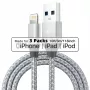 ROLINE - iPad-/iPhone-/iPod-lataus-/datakaapeli - Lightning / USB - USB Type-A, 4-napainen (M) - Lightning (M) - 1 m - suojattu - (USB/USB 2.0) - valkoinen (Pa