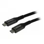 Synergy 21 USB-C-kaapeli St> 3,0 m USB3.2 musta tekstiili 20G/5A 240W Gen 2x2 – kaapeli – digitaali/data (S215315)