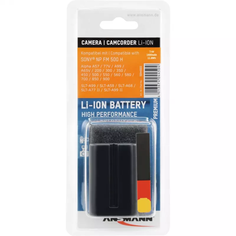 ANSMANN A-Son NP FM 500 H - kameran akku Li-Ion 1500 mAh (5044503)