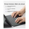 inateck näppäimistö iPad 11 iPad 10. gen. yhteensopiva QWERTZ harmaa
