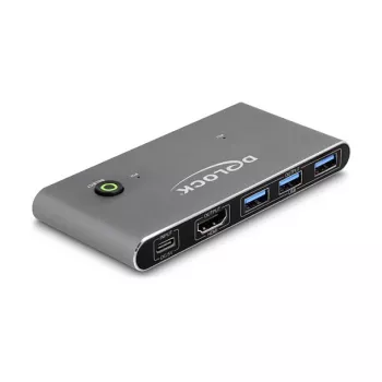 DeLOCK HDMI KVM-kytkin 8K 60 Hz USB 5 Gbps