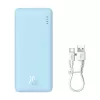 Kannettava varavirtalähde Baseus Airpow 10000 mAh, 20W, LiPo, USB-C + USB-A, sininen