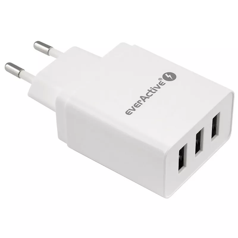 Everactive PUHELIMEN LATURI 3X USB 3, 4A VALKOINEN
