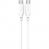 4smarts USB-C / USB-C -silikonikaapeli High Flex 60W 1,5 m valkoinen
