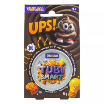 Muovailumassa TUBAN TUBI SMART – UPS! 50 g, ruskea, lapsi, 95×35×165 mm