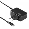 Akyga AK-ND-82 USB-C GaN kannettavan virtalähde 90 W, PD 3.0, 5–20 V, 1,8 m kaapeli, musta