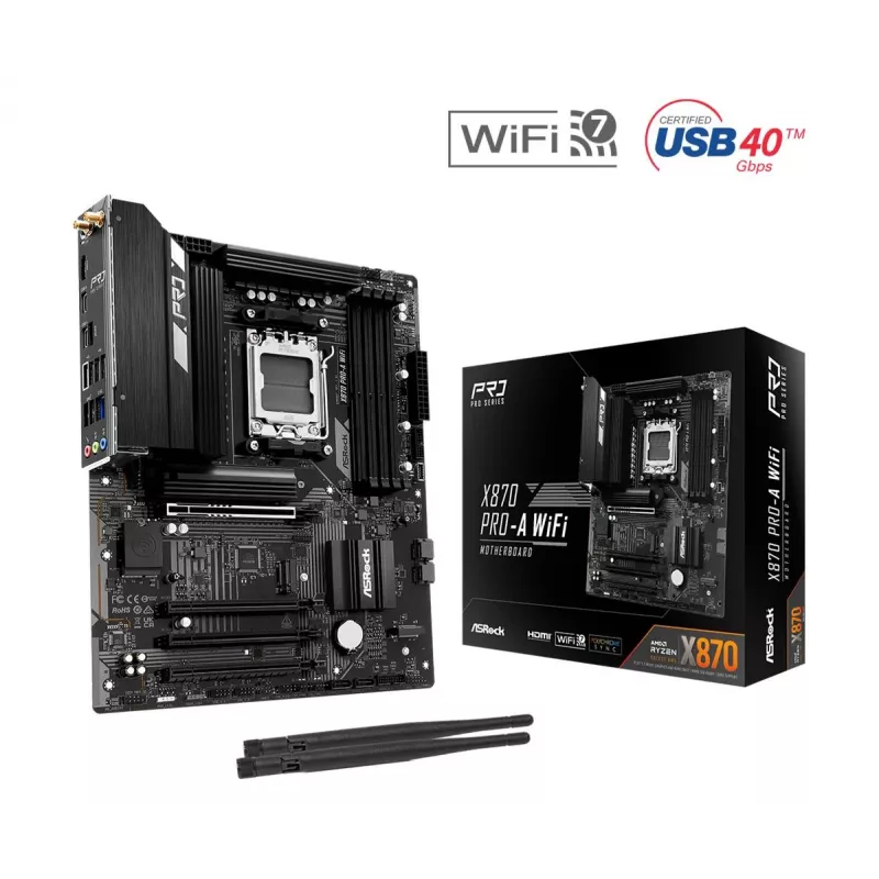 ASRock X870 Pro-A WiFi AMD X870 AM5 ATX emolevy