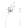 Autolaturi Devia Smart Series Dual USB 2,4A integroidulla Lightning-kaapelilla