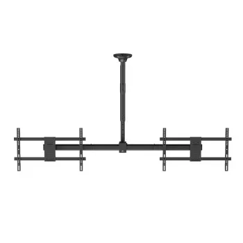Kattoteline MACLEAN MC-111 B kahdelle televisiolle, maks. kuormitus 2×40 kg, maks. VESA 600×400