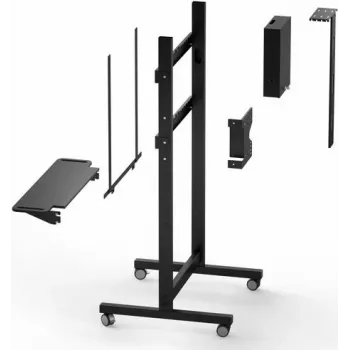 PC-teline Kindermann 4004000201 musta metalli 288x100x418mm