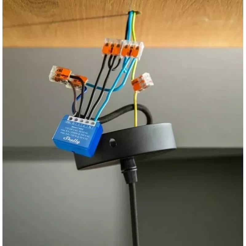 Shelly Qubino Wave 1 Mini LR älykytkin Z-Wave sininen