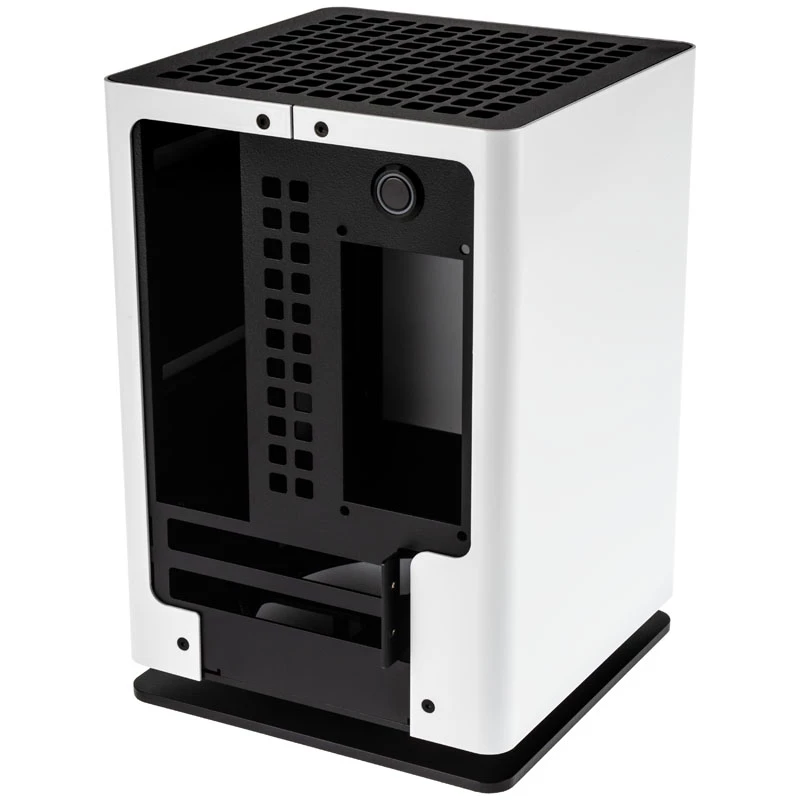 HGC Osmi 3.1 alumiininen Mini-ITX-kotelo - valkoinen