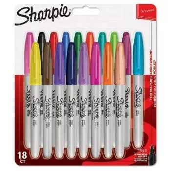Sharpie hienotussi 18 kpl hienokärki monivärinen