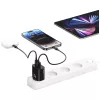 USB-laturi usams USA001629 25W 1×USB-C + 1×USB-A pikalataus