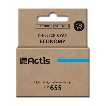 Actis KH-655CR muste (korvaa HP 655 CZ110AE; standardi; 12 ml; syaani)