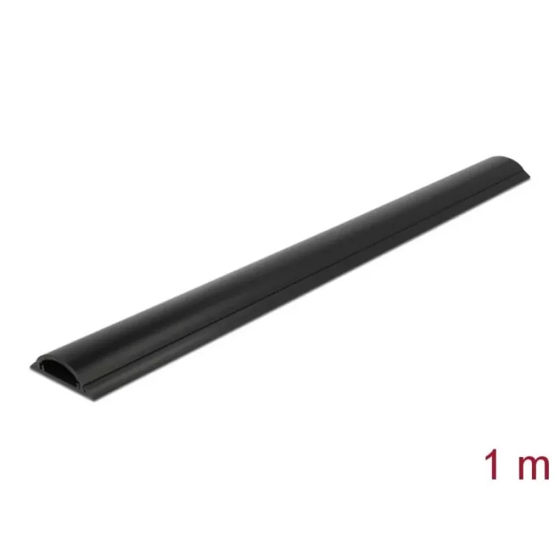 Kaapelikanava DeLOCK 50 x 12 mm itseliimautuva musta 1 m