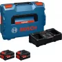 Bosch EXPERT 18V aloituspaketti 2 akulla ja laturilla L-BOXX-laatikossa