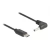 DeLOCK 85393 virtakaapeli musta 1,5 m USB-C 3,5 x 1,35 mm