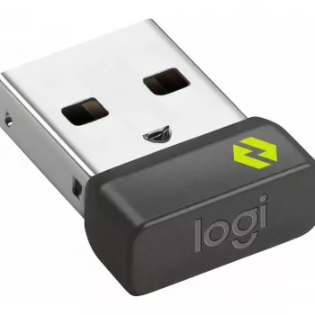 USB-vastaanotin Logitech 956-000157 hiirelle ja näppäimistölle, grafiitti, 12,8×14,1×7 mm, 0,97 g