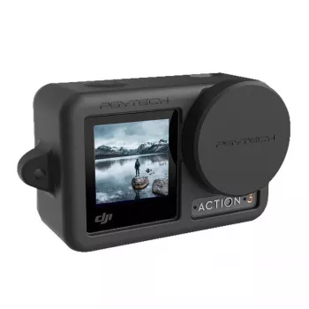 Kamerakotelo PGYTECH OSMO ACTION 3 silikonikuori musta