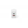 AC USB-laturi DIGITUS 20W, 1x USB-C, 1x USB-A, tulo 100–240V, valkoinen
